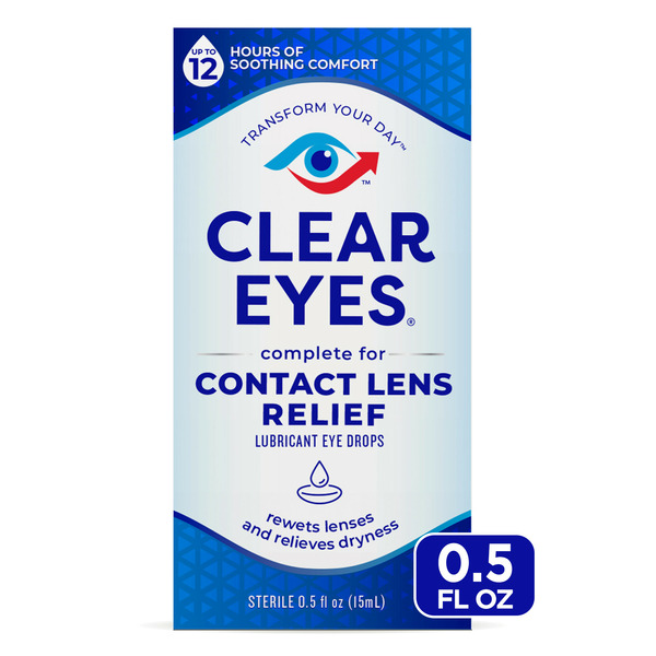 Eye & Ear Care Clear Eyes Eye Drops Contact Lens hero