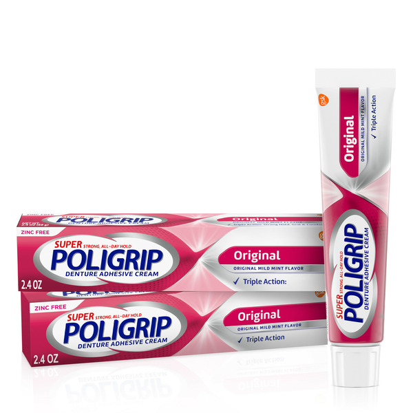 Oral Hygiene Poligrip Original Denture Adhesive Cream hero