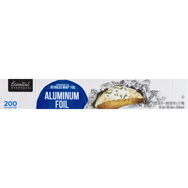 Kitchen Supplies Essential Everyday Aluminum Foil, 200 Square Feet hero