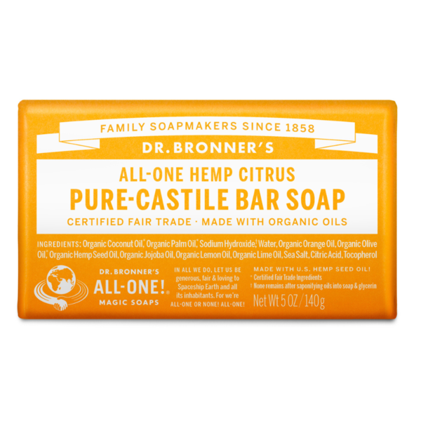 Body Lotions & Soap Dr. Bronner's Citrus, Pure-Castile Liquid Soap hero