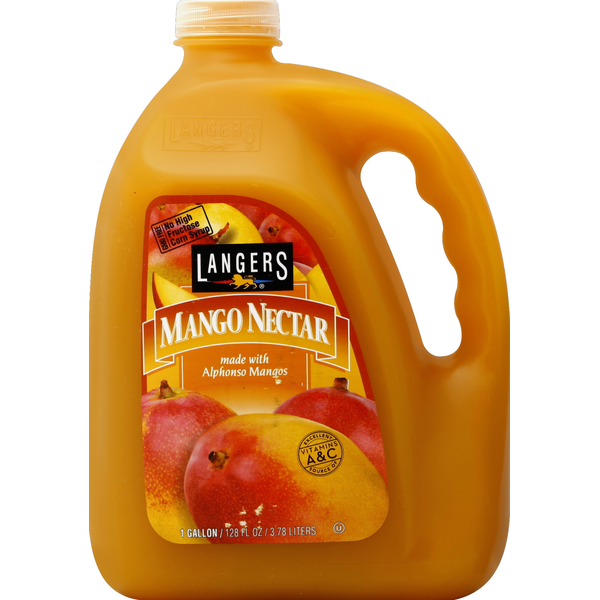 Juice & Nectars Langers Mango Nectar, with Alphonso Mangos hero