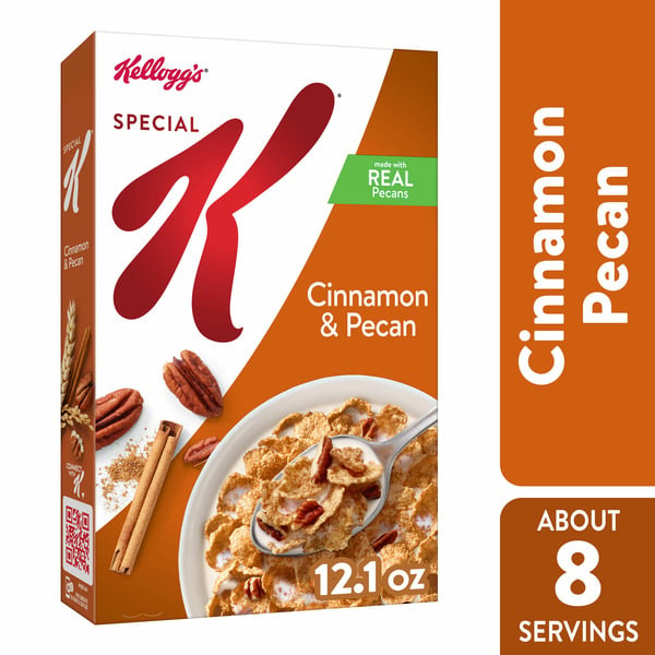 Cereal Kellogg’s Special K Cold Breakfast Cereal, 11 Vitamins and Minerals, Cinnamon and Pecan hero