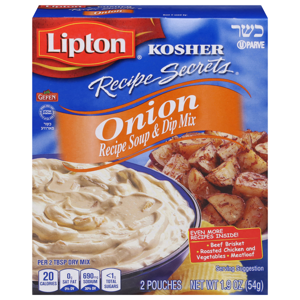 Kosher Foods Lipton Recipe Soup & Dip Mix, Onion hero