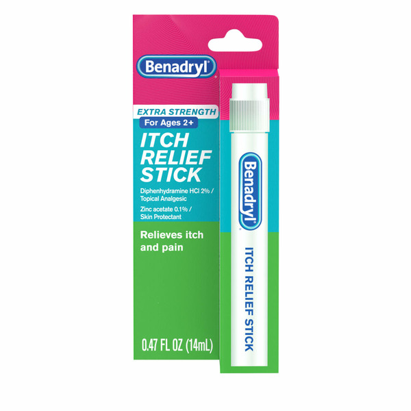 First Aid Benadryl Extra Strength Itch Relief Stick, Travel Size hero