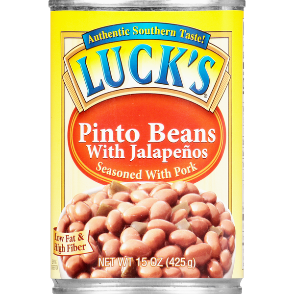 Canned Meals & Beans Luck's Pinto Beans, with Jalapenos hero