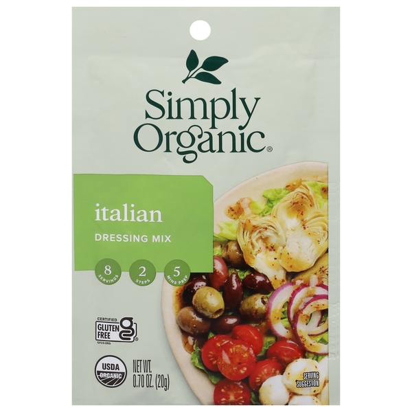 Salad Dressing & Toppings Simply Organic Dressing Mix, Italian hero