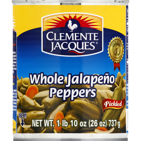 Canned & Jarred Vegetables Clemente Jacques Jalapeno Peppers, Whole, Pickled hero