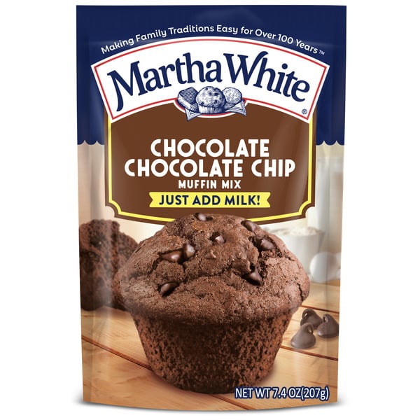 Doughs, Gelatins & Bake Mixes Martha White Chocolate Chocolate Chip Muffin Mix hero