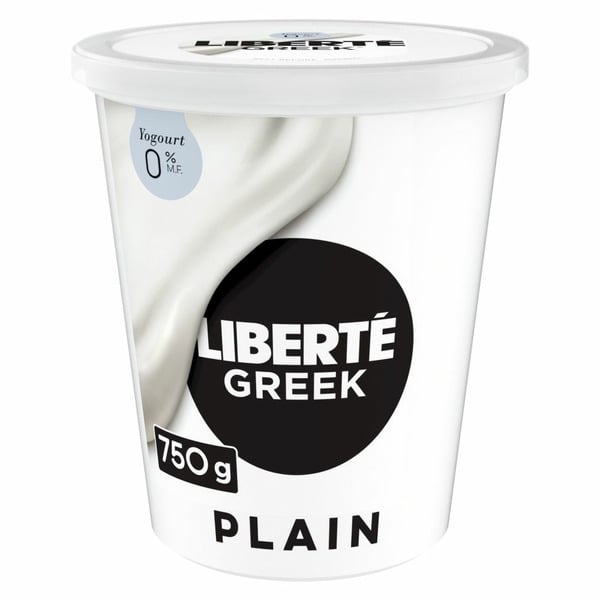 Yogurt Liberté Greek 0% Yogurt, Plain, High Protein hero