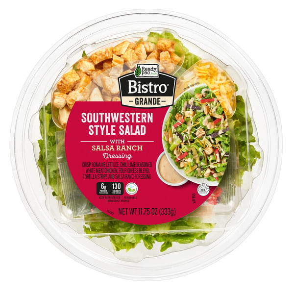 Prepared Soups & Salads Ready Pac Bistro Southwestern Style Salad Bowl with Salsa Ranch Dressing hero