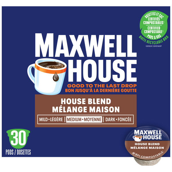 Coffee Maxwell House House Blend Coffee Certified Compostable K-Cup® Coffee Pods hero