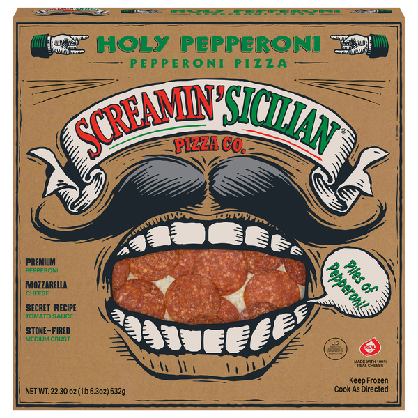 Frozen Pizza Screamin' Sicilian Pizza, Holy Pepperoni hero