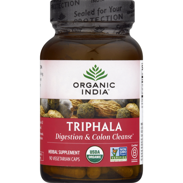 Probiotics & Digestion ORGANIC INDIA Triphala, Vegetarian Caps hero