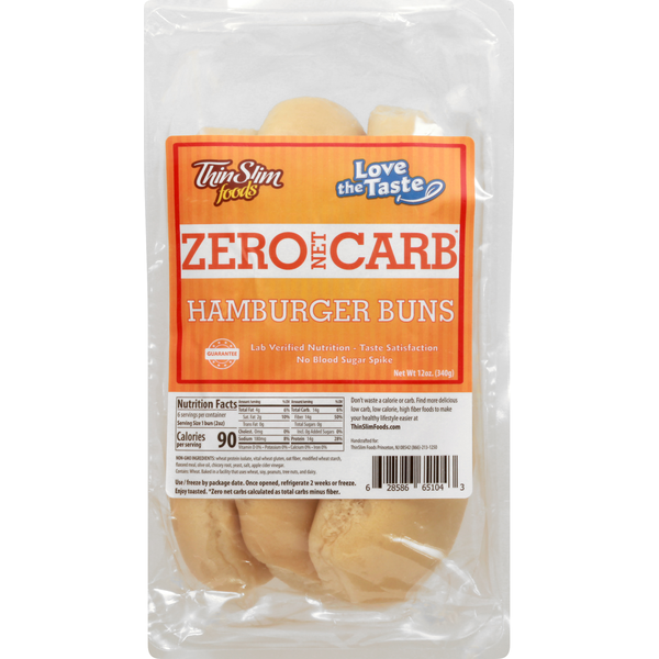 Buns & Rolls ThinSlim Foods Hamburger Buns hero