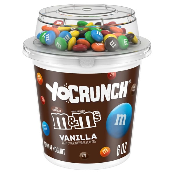 Yogurt/Kefir YoCrunch Vanilla Lowfat Yogurt with M&M's hero