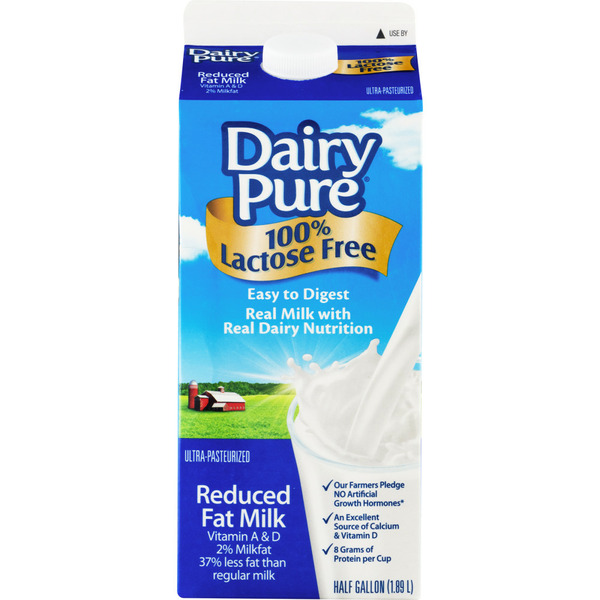 Soy & Lactose-Free DairyPure Reduced Fat Milk hero