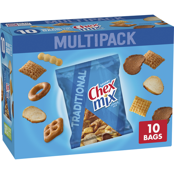 Trail Mix & Snack Mix Chex Mix Traditional Snack Party Mix Multipack Savory Pantry Pub Mix hero