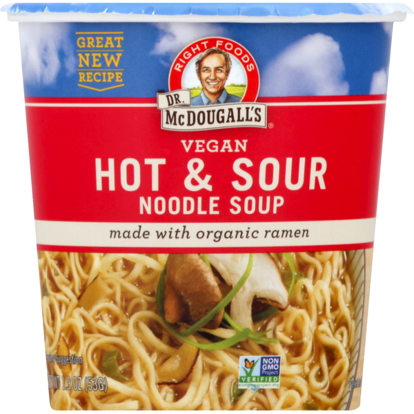 Soup, Broth & Bouillon Dr. McDougall's Vegan Hot & Sour Noodle Soup hero