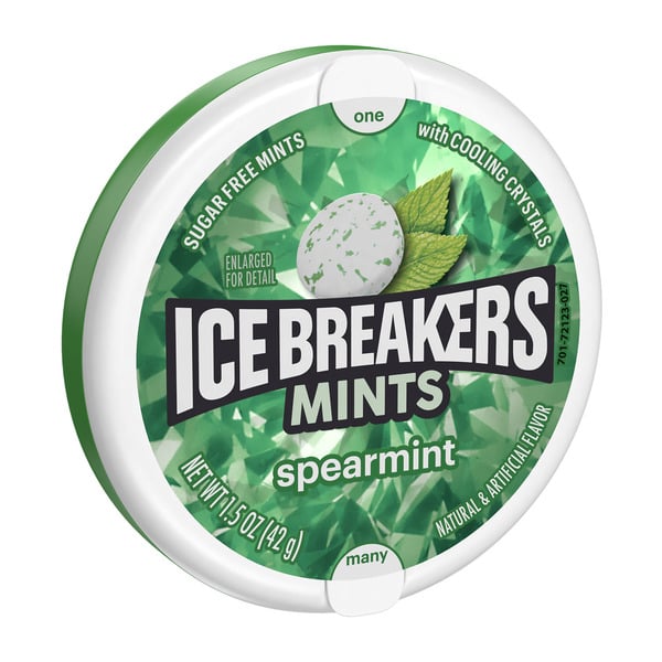 Mint & Gum Ice Breakers Spearmint Sugar Free Mints hero