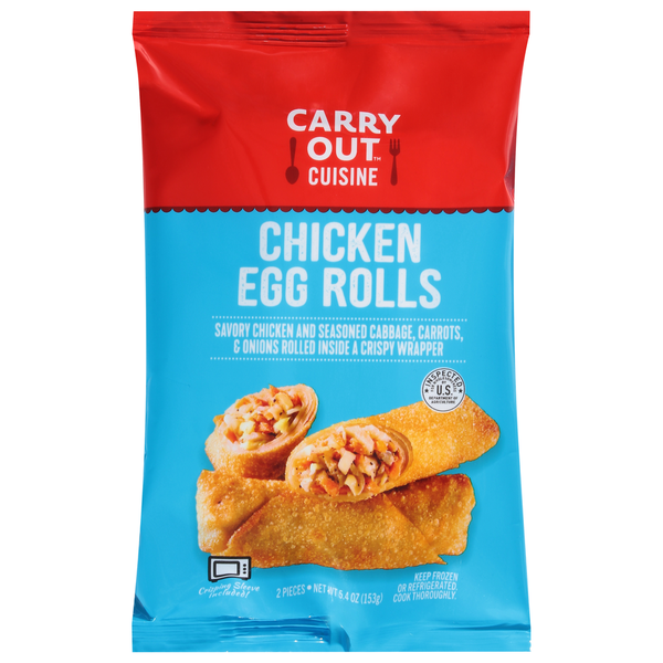 Frozen Appetizers & Sides Carry Out Cuisine Egg Rolls, Chicken hero