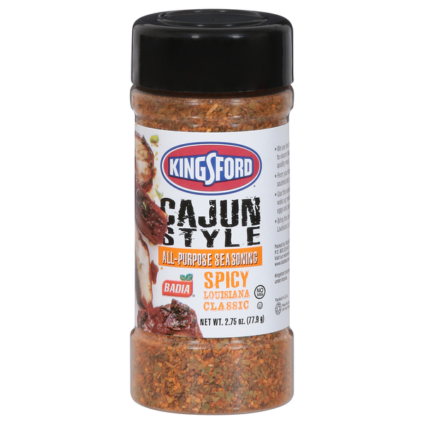 Kingsford Seasoning, All-Purpose, Cajun Style, Spicy hero