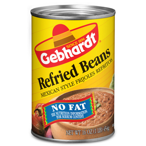 Canned Meals & Beans Gebhardt’s Mexican Style Refried Beans Canned Beans hero