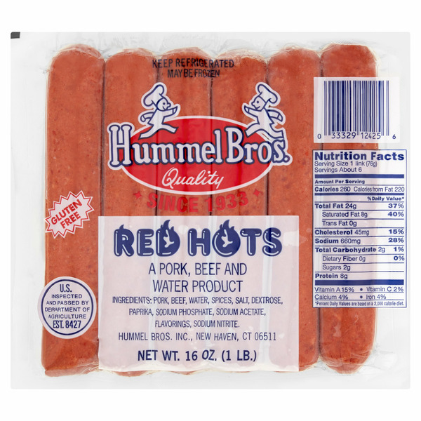 Hot Dogs & Bacon Hummel Bros. Red Hots hero