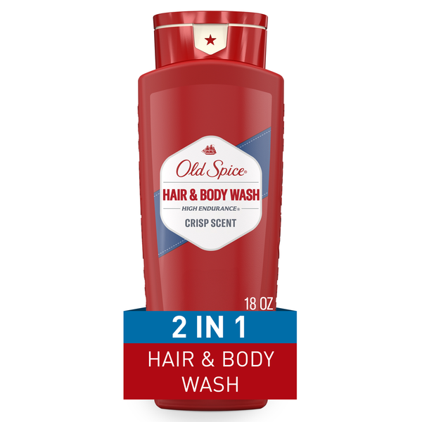 Body Lotions & Soap Old Spice High Endurance Hair + Body Wash for Men, Crisp Scent hero