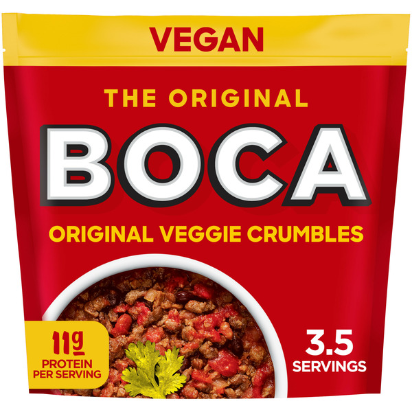 Frozen Vegan & Vegetarian BOCA Original Veggie Crumble hero