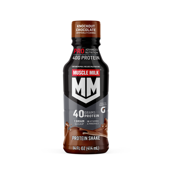 Protein & Meal Replacements MUSCLE MILK Pro Advanced Nutrition Protein Shake, Knockout Chocolate hero