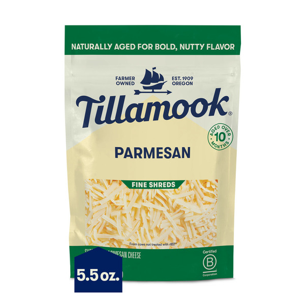 Specialty Cheeses Tillamook Parmesan Shredded Cheese hero