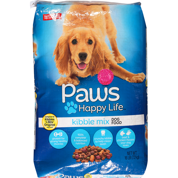 Dog Food & Care Paws Happy Life Dog Food, Kibble Mix hero