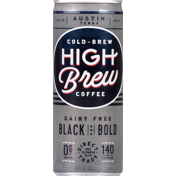 Coffee High Brew Cold-Brew Coffee Dairy Free Black & Bold hero