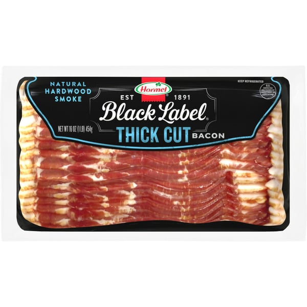 Hot Dogs, Bacon & Sausage Hormel Black Label Thick Cut Bacon hero