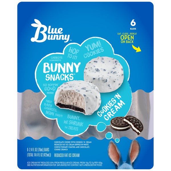 Ice Cream & Ice Blue Bunny Bunny Snacks Cookies 'N Cream hero