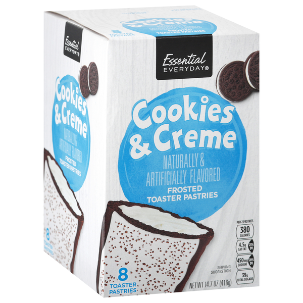 Cookies & Cakes Essential Everyday Toaster Pastries, Cookies and Creme, Frosted hero