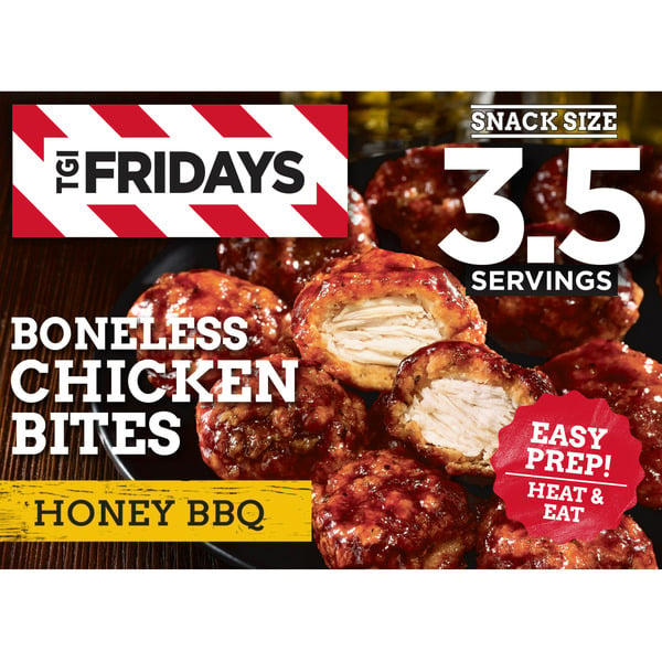 Frozen Appetizers & Sides TGI Fridays Honey BBQ Boneless Chicken Bites Frozen Snacks hero