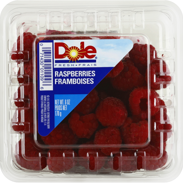 Fresh Fruits Dole Raspberries hero