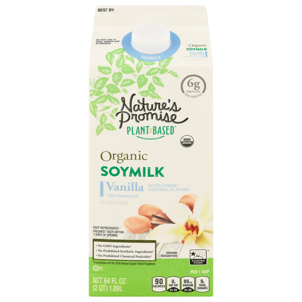 Milk, Soy & Lactose Free Nature's Promise Organic Vanilla Soy Milk hero