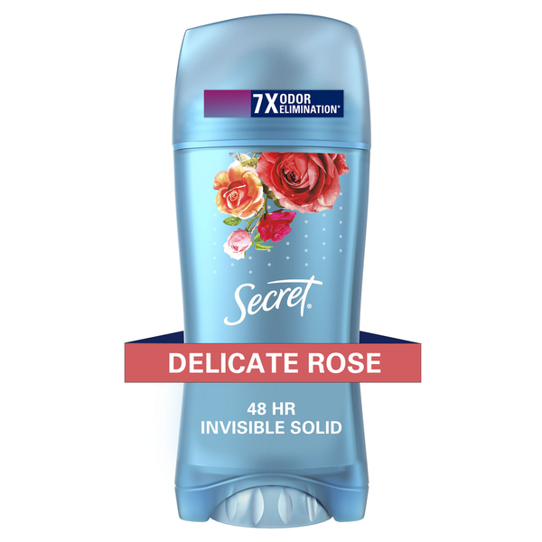 Deodorants Secret Invisible Solid Antiperspirant and Deodorant, Rose Scent hero