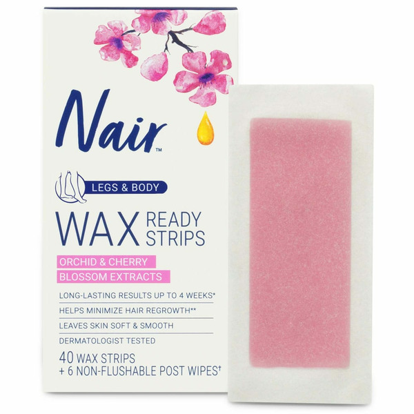 Shave Needs Nair Hair Remover Wax Ready Strips hero