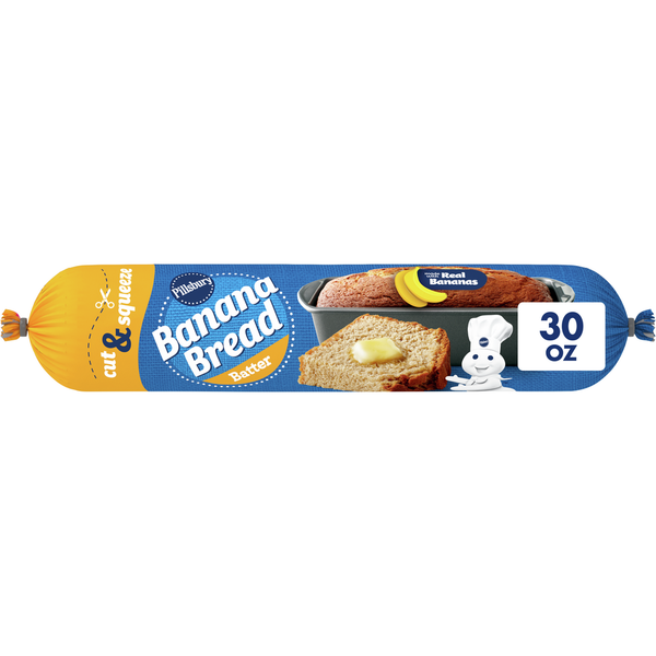 Doughs, Gelatins & Bake Mixes Pillsbury Banana Bread Batter Cut & Squeeze Package hero