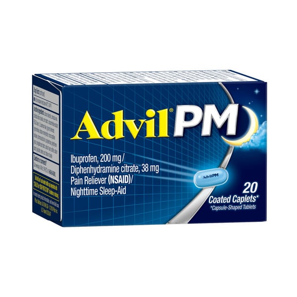 Pain Relief Advil PM Pain Reliever and Sleep Aid hero