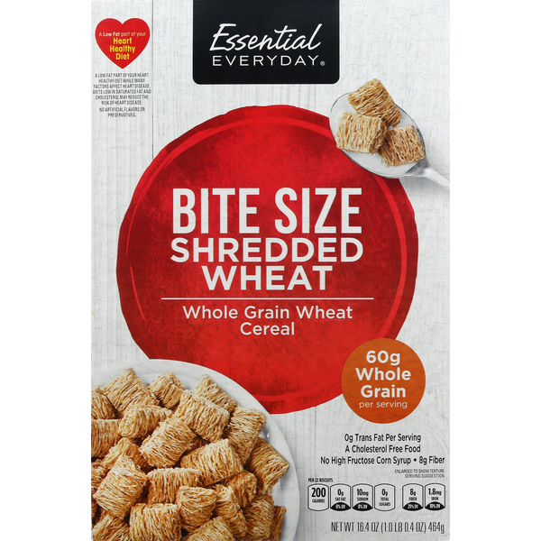 Cereal Essential Everyday Cereal, Shredded Wheat, Bite Size hero