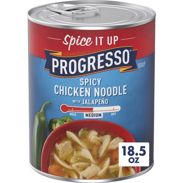 Soup, Broth & Bouillon Progresso Spicy Chicken Noodle Soup with Jalapeño hero