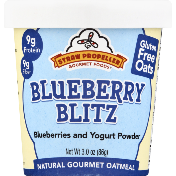 Hot Cereal & Pancake Mixes Straw Propeller Oatmeal, Blueberry Blitz hero