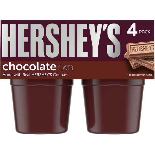 Desserts/Pudding/Gelatin Hershey's Chocolate Ready-to-Eat Pudding Snack with Milk & Real Cocoa hero