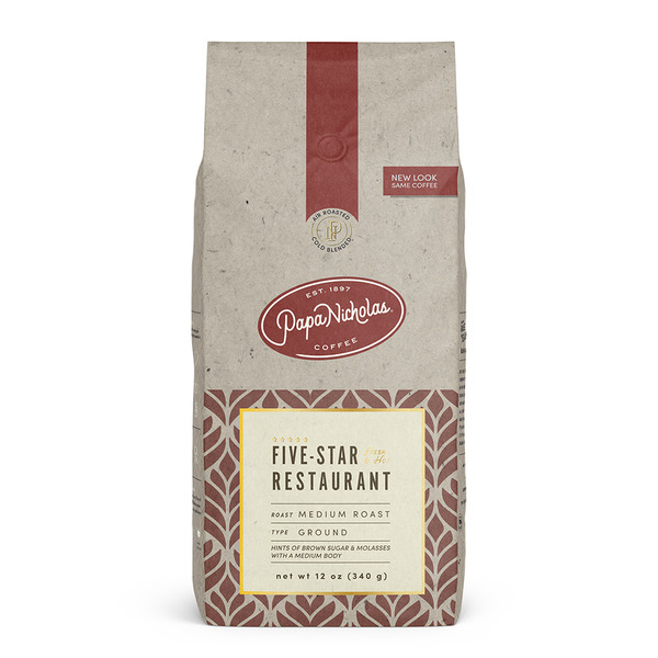 Coffee PapaNicholas Coffee Five Star Restaurant Blend, Medium Roast Ground Coffee hero