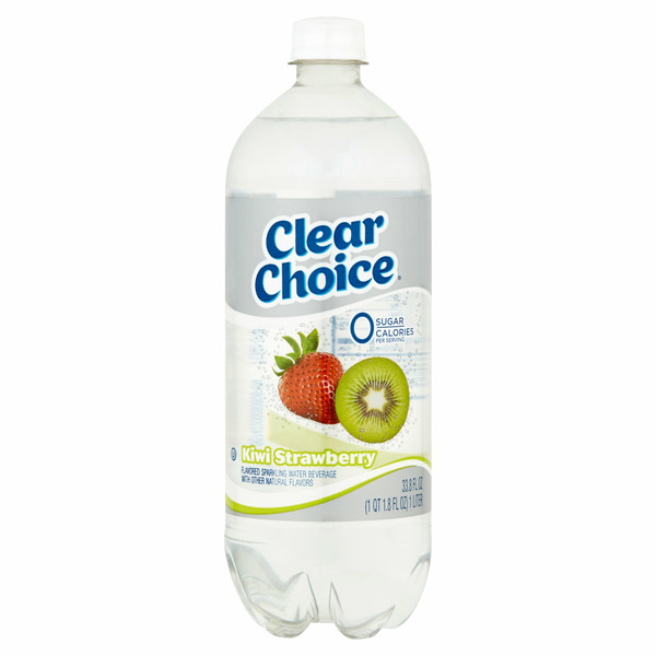 Water, Seltzer & Sparkling Water Clear Choice Ice Kiwi Strawberry Flavored Sparkling Water Beverage hero