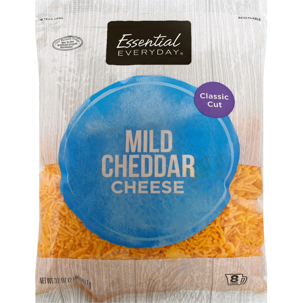 Packaged Cheese Essential Everyday Cheese, Mild Cheddar, Classic Cut hero